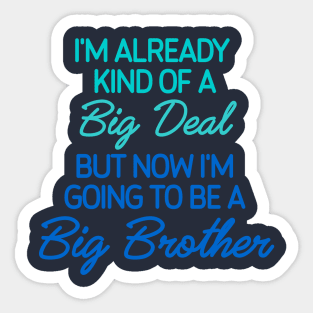 Big Brother Pregnancy Announcement Sticker